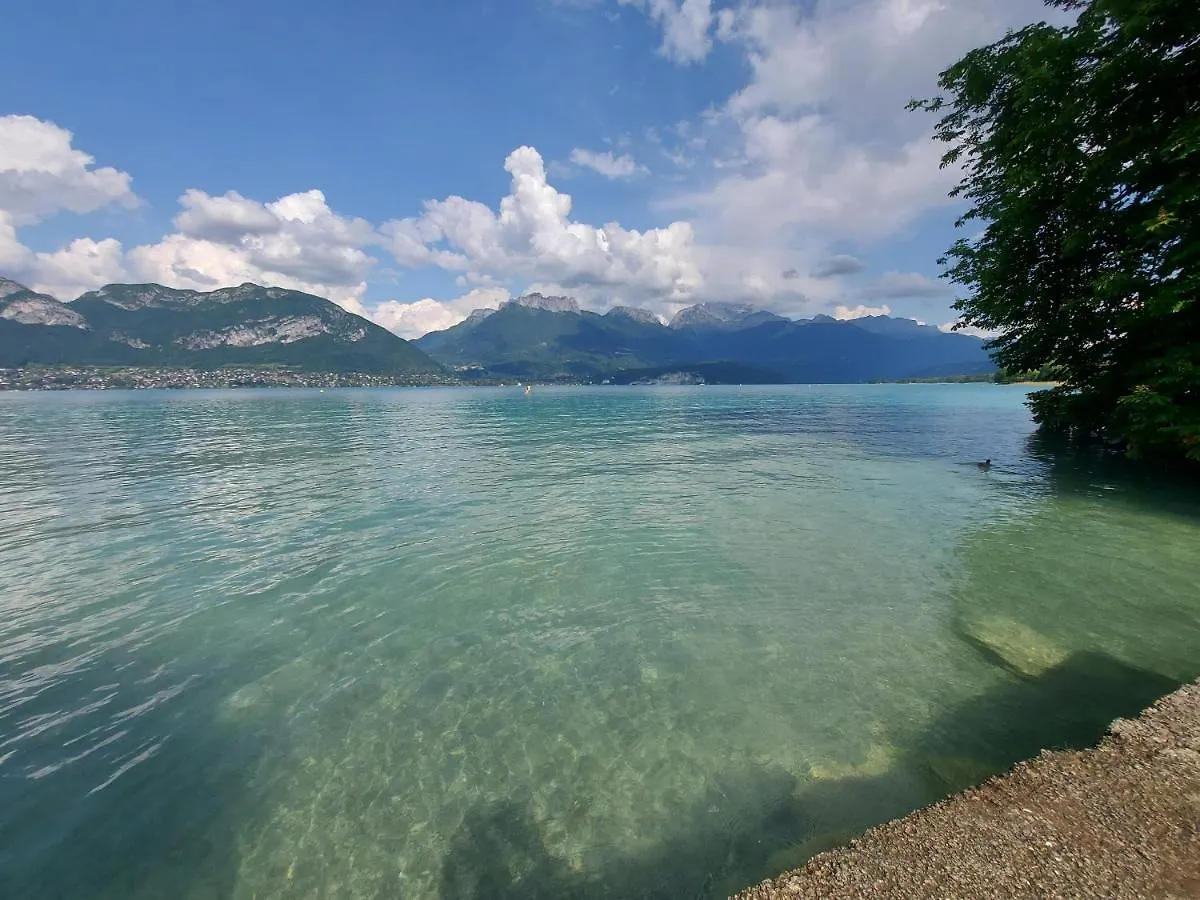 A 200 Metres Du Lac D'Annecy, Spacieux Appartement 3 Chambres Avec Terrasse Et Jardin Sévrier 0*,  Franciaország